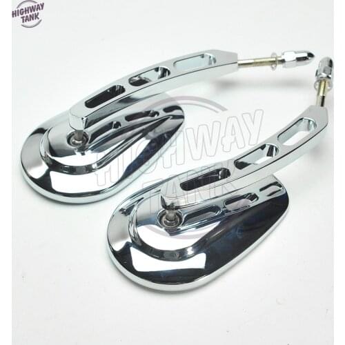 Chrome Motorcycle Mirror Moto Rearview Mirrors Hollow styling case for Harley Touring Road King Glide VRSCAW V-ROD 883 1200