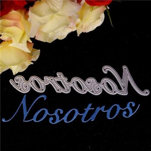 Spanish Word Text Metal Cutting Dies For Diy Scrapbooking Die Cut New 2018 Cuts For Paper Card Making Craft Phototampons