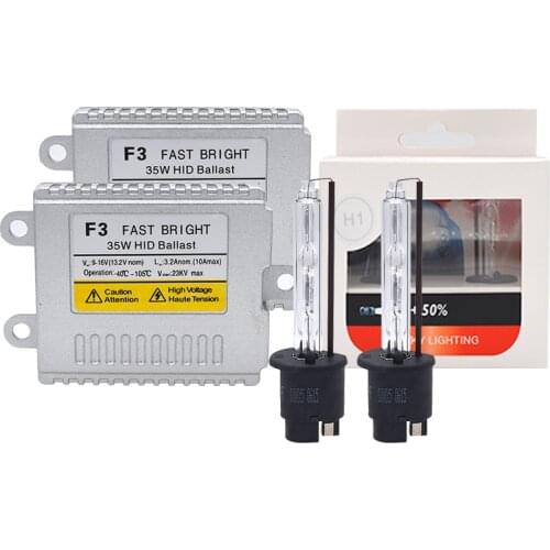 Car Headlight Bulb Yeaky 5500K H7 H1 H3 4500K H11 HB3 HB4 D2H 6500K F3 Fast Bright Quick Start HID Ballast 35W Yeaky Xenon Kit