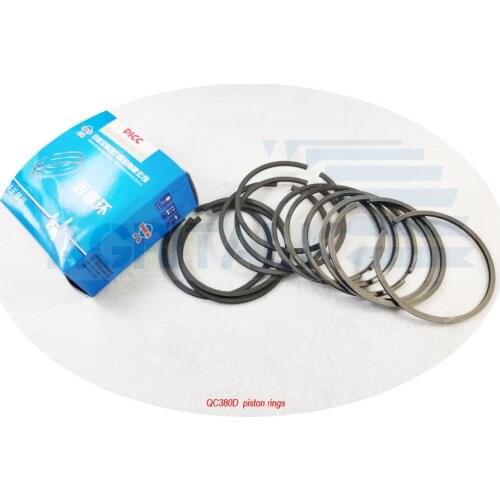 Set of piston rings for one engine for Quanchai QC380D/QC480D (both models are directly injection ) , part number