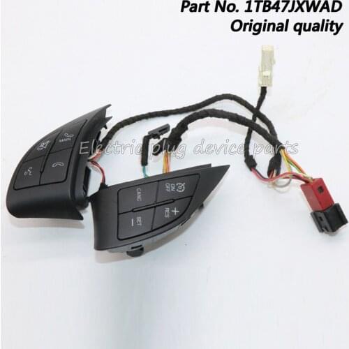 OEM 1TB47JXWAD Steering Wheel Cruise Control Switch for Fiat 500 2012-2016 1TB47JXWAA 1TB47JXWAB 1TB47JXWAC