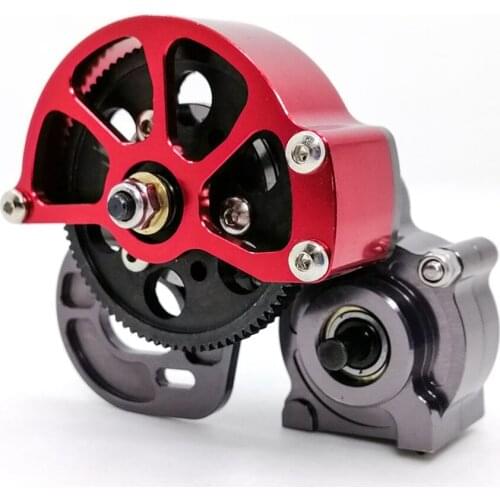 Complete Metal Gearbox Transmission Box with Gear for 1/10 Axial SCX10 RC Crawler Car Upgrade Parts Accessories