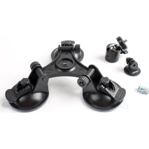 Low Angle Suction Cup for Action Camera for Gopro Hero 8 7 6 5 4 3 Xiaoyi 4K SJCAM SJ4000 Tripod Mount with Ball Head