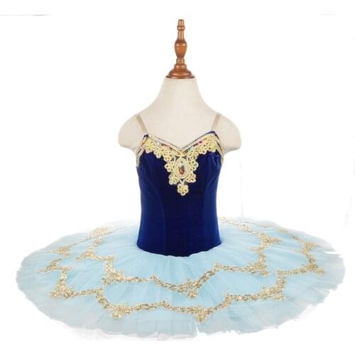 Girls per-professional tutu sugar plum fairy pancak blue purple sleeping beauty performance ballet stage for women ballet tutu