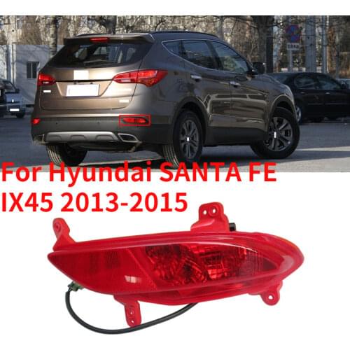 CAPQX NO.1 For Hyundai SANTA FE IX45 2013 2014 2015 Rear Bumper Fog light Reflector Light Brake Light Fog Lamp Foglight