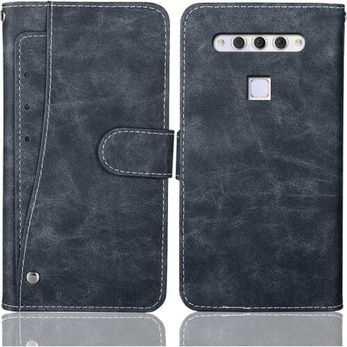 Luxury Wallet TCL PLEX Case 6.53" Vintage Flip Leather Business Protective Cover For TCL PLEX Case With Card Slots