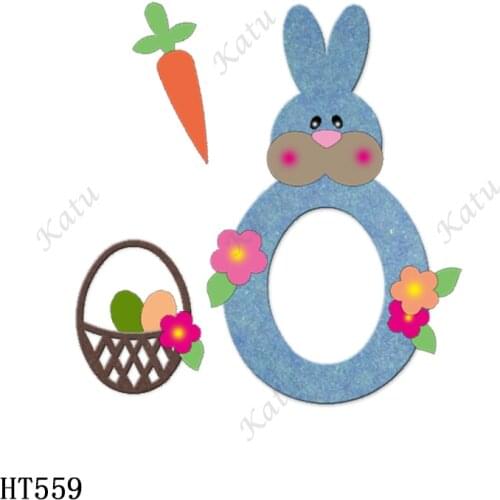 Easter Bunny Cutting dies - New Die Cutting And Wooden Mold,HT559 Suitable For Common Die Cutting Machines On The Market