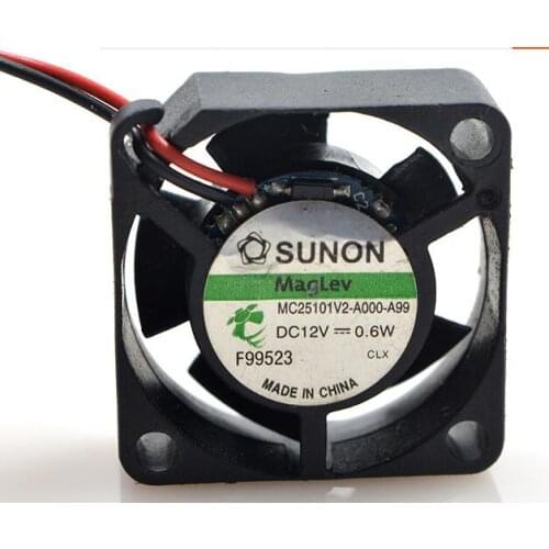 SUNON MC25101V2-A000-A99 2.5CM 12V 2510 0.6W silent fan