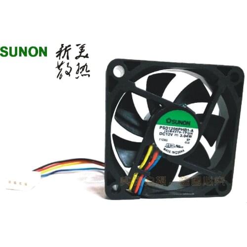 Genuine For Sunon PSD1206PHB1-A 12V 3.04W 6015 60*60*15 mm axial case cooling fan