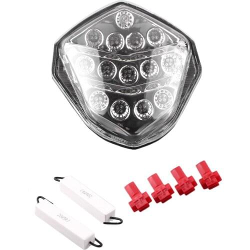 Integrated LED Rear Tail Brake Light Turn Signals Blinker Taillight Assembly For SUZUKI GSXR1000 K3 2003-2004 E-Mark