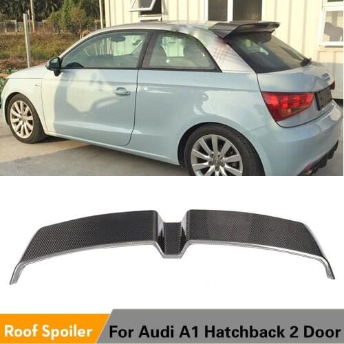 Carbon Fiber / FRP Rear Roof Wing Tail Spoiler for Audi A1 8X PQ25 2 Door Hatchback 2010 - 2014 Car Styling Accessories
