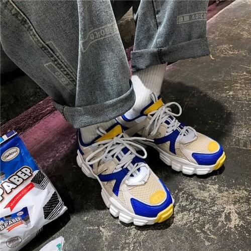 Womens Fashion Sneakers Mesh Hidden Heel Chunky Sneakers for Woman Platform Shoes 2020 Spring Autumn Shoes Casual Sneaker