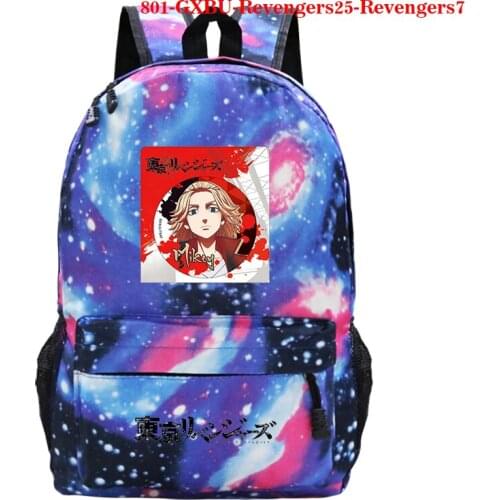 Women Men Bookbag Anime Tokyo Revengers Print School Backpack Fashion Schoolbag Children Teenager Tokyo Revengers Anime Backpack