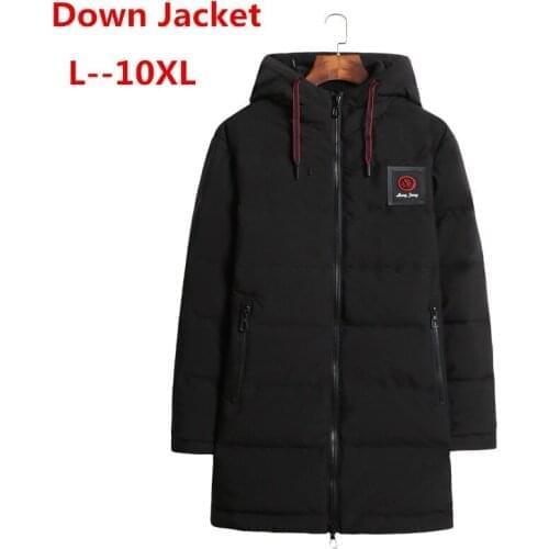 Plus size 10XL 8XL 6XL long thicken winter down jacket men brand clothing warm duck down jacket male top quality men down parkas