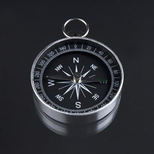 10X Wholesale New Mini Protable Aluminum Camping Compass Hiking Hiker Navigation