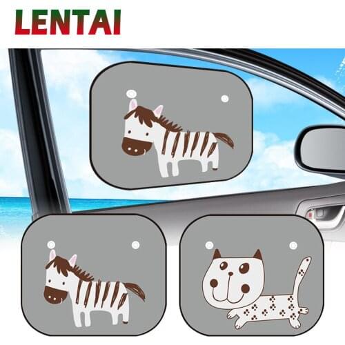 LENTAI Car Side window shade Covers Animal Anti-static For Toyota c-hr Kia sportage Peugeot 3008 Honda civic Hyundai tucson 2017