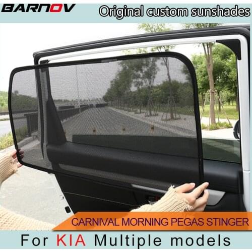 BARNOV Car Special Curtain Window SunShades Mesh Shade Blind Original Custom For KIA NIRO CARNIVAL MORNING PEGAS STINGER
