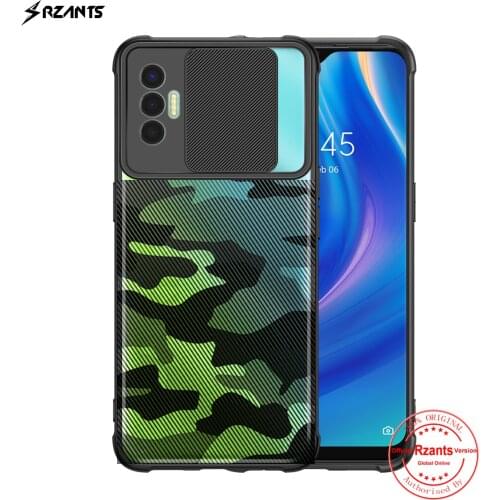 Rzants For Tecno Spark 7P Spark 7 Case Hard [Camouflage Lens] Camera Protection Hlaf Clear Cover
