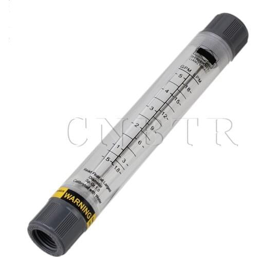 CNBTR 0.5-5 GPM /1.8-18 LPM Water Tube Design Liquid Flowmeter Measure 1/2"BSP