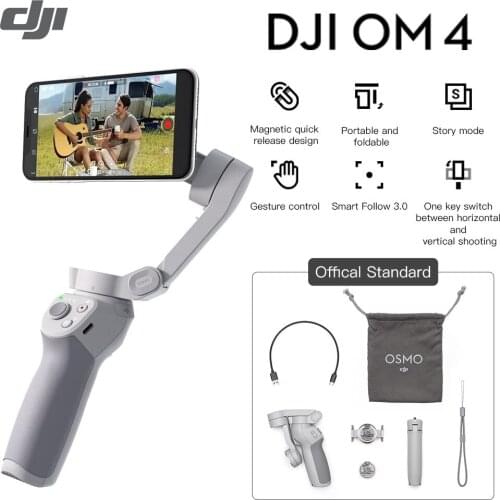 DJI OM4 OM 4-el 3-Axis Smartphone Gimbal stabilizer grip, Tripod, gimbal stabilizer stabilizer OSMO mobile 4 advanced selfi