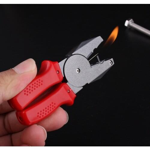 Torch Creative Metal vise Lighter Free Fire Butane Gas Lighter Inflated Jet Hardware Accessories Cigarette Gift Mens Toys
