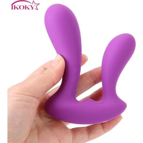 IKOKY 9 Speed Anal Massager G Spot Wireless Vibrator Double Head Stimulator Adult Toys Sex Toy For Woman