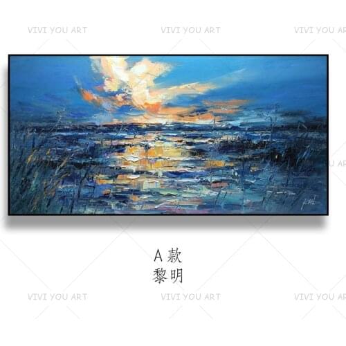 Frameless painting by 100％handmade Nature Landscape On Canvas pictures Home Decoration For Unique Gift