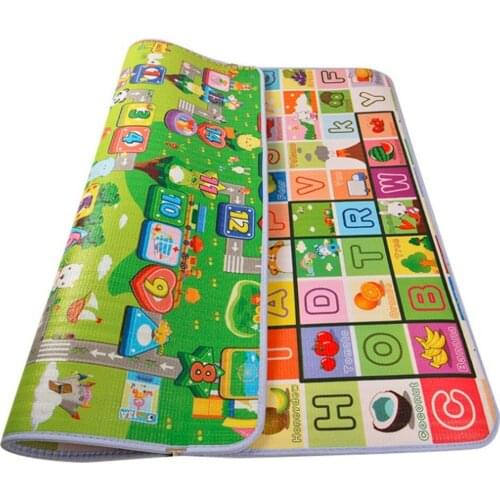 Classic Double Side Baby Play Mats Crawling Gym Pads Non-Toxic Kids Picnic Rugs Infant Game Carpets 1.8M*1.2M*0.5CM