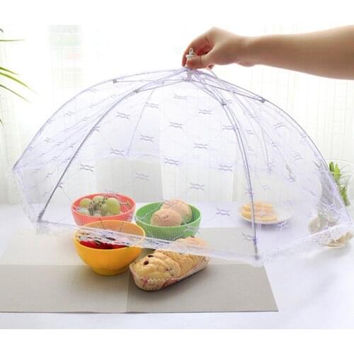 Kitchen Vogue Lace Mesh Screen Protect Cover Collapsible Umbrella Tents Dome Fly Picnic Large Food Cover
