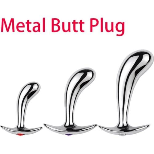 Metal Butt Plug Anal Beads Thumb Boat Anchor Anal Plug Dilator Dildo Vaginal Insert Prostate Massage Sex Toy for Men Women