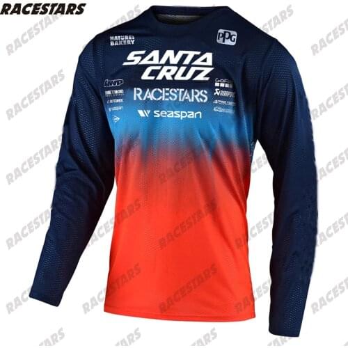 Motocross Enduro SANTA CRUZ MTB Motorcycles Mountainbike Downhill Long Sleeve Cycling Jersey Bike Ciclismo Hombre Quick Drying