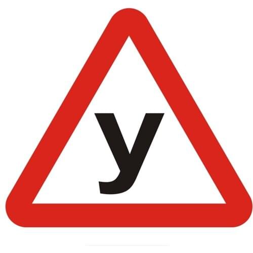 Personalized Acing Helmetr New Driver Student At The Wheel Car Stickers Warnning Mark Triangle and Y Auto Automobile Decals