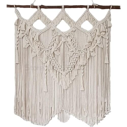 Nordic Wind Tapestry Hand-woven Wall Hangings Bedroom Sofa Background Tassels Lodging Woven Tapestries Decoration Home