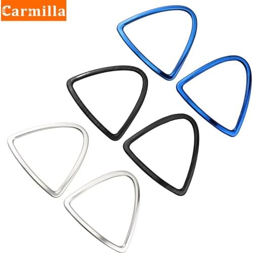 Stainless Steel 2Pcs/Set Car Air Outlet Trim for Nissan Kicks 2017 - 2021 Accessories Air Conditioning Vent Cover Stickers