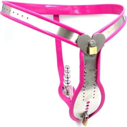 Stainless Steel Heart-shaped Adjustable Male Chastity Belt Penis Lock Cock Cage Urethral Chastity Device BDSM Sex Toys for Men