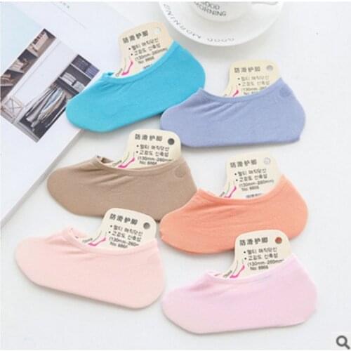 3 Pairs/Pack Women Ankle Socks Summer Casual Solid Color Cotton Socks For Girls TJ0250