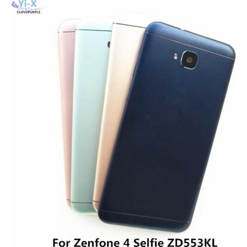 New Rear Battery Cover Housing For Asus Zenfone 4 Selfie ZD553KL Back Battery Cover Case with side buttons and lens
