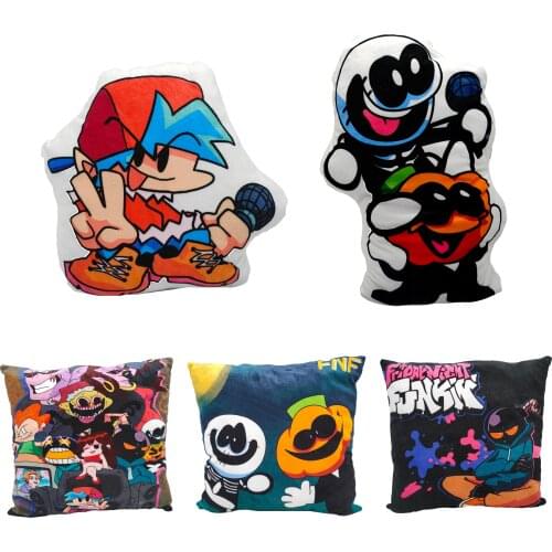Dropshipping 1PCS New Friday Night Funkin Pillow Cartoon Game Cushion Cover Decorative Pillow Comfortable Decor for Home Pillow
