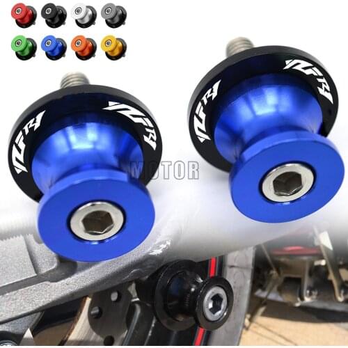 6MM For Yamaha YZF R1 1998-2016 YZFR1 YZF-R1 CNC Motorcycle Rear Swingarm Sliders Spools Stand Paddock Screws Swing Arm Protect