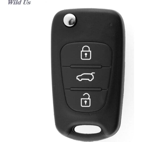 Replacement Folding Remote Keyless Entry Key CASE Shell 3 BUTTONS For KIA SORENTO SPORTAGE CERATO RIO Uncut Blade