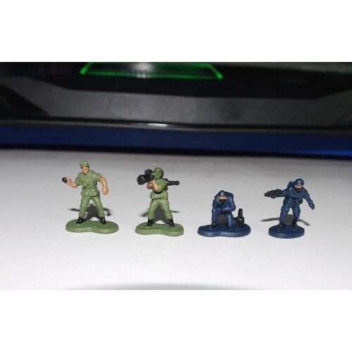 Super mini 1/72 pvc figure us soldier 4pcs/set