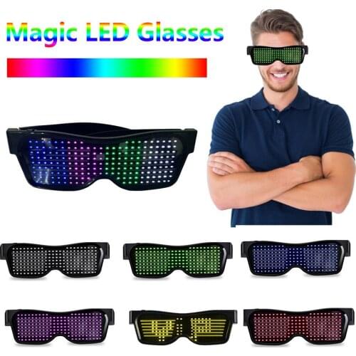 Luminous Glasses Mobile APP Control Comfortable LED Bluetooth Eyeglasses