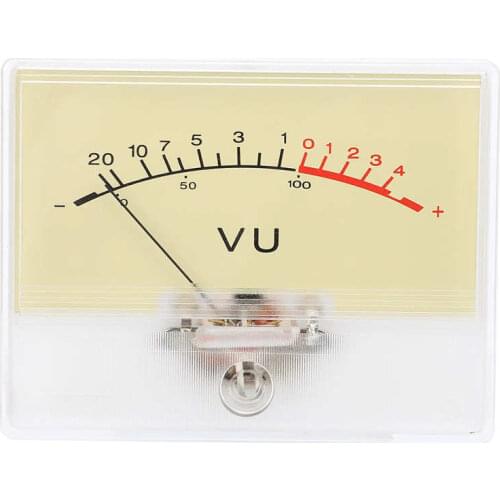T 90 High Accuracy DB Amplifier Level VU Meter Header with Light Bulb Audio Device Accessory