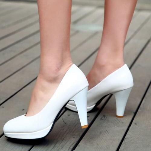 Female Pump Heels Spike Heels Round Toe Slip-On Super High Heel Shallow туфли женские летние Elegant Party 2021 Woman Shoes