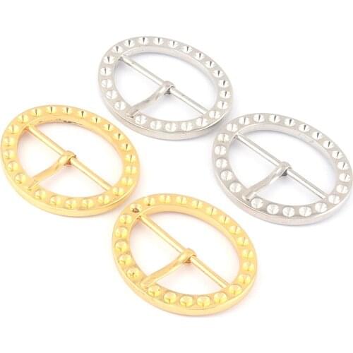 38mm Gold Metal Adjuster Slide Buckle,Purse Clasp Oval Buckle,Luggage Strap Pin Buckle Bag Handbag Webbing Hardware Supplies DIY