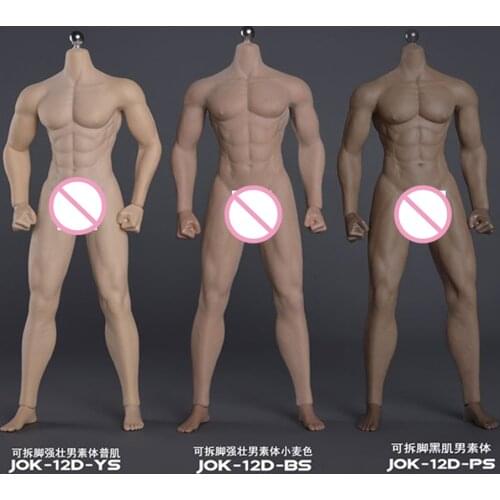 1/6 JIAOU DOLL high quality Muscular Male action Figure 12'' Suntan Seamless Body Toy in stock
