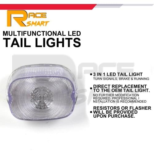 For HARLEY DAVIDSON 1 Set Motorcycle LED Turn Signals Rear Brake Tail Light Taillight High Qualty Accessories Clear Smoke Hot