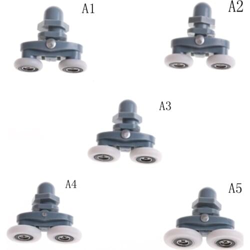1PCs Shower Room Pulley Bathroom Roller Glass Door Wheels Arc Shower Room Wheel 19mm-27mm