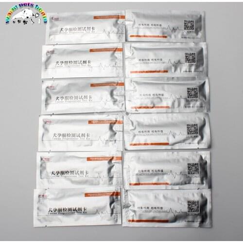 100pcs Canine Progesterone Test Kit Dog Progesterone Test Card Dog Breeding Tools Veterinary