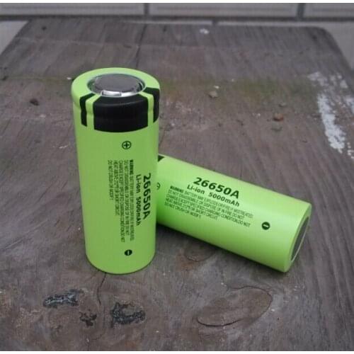 2pcs/lot New Genuine Panasonic 26650A 3.7V 5000mAh High Capacity 26650 Li-ion Battery Rechargeable Lithium Batteries Cell